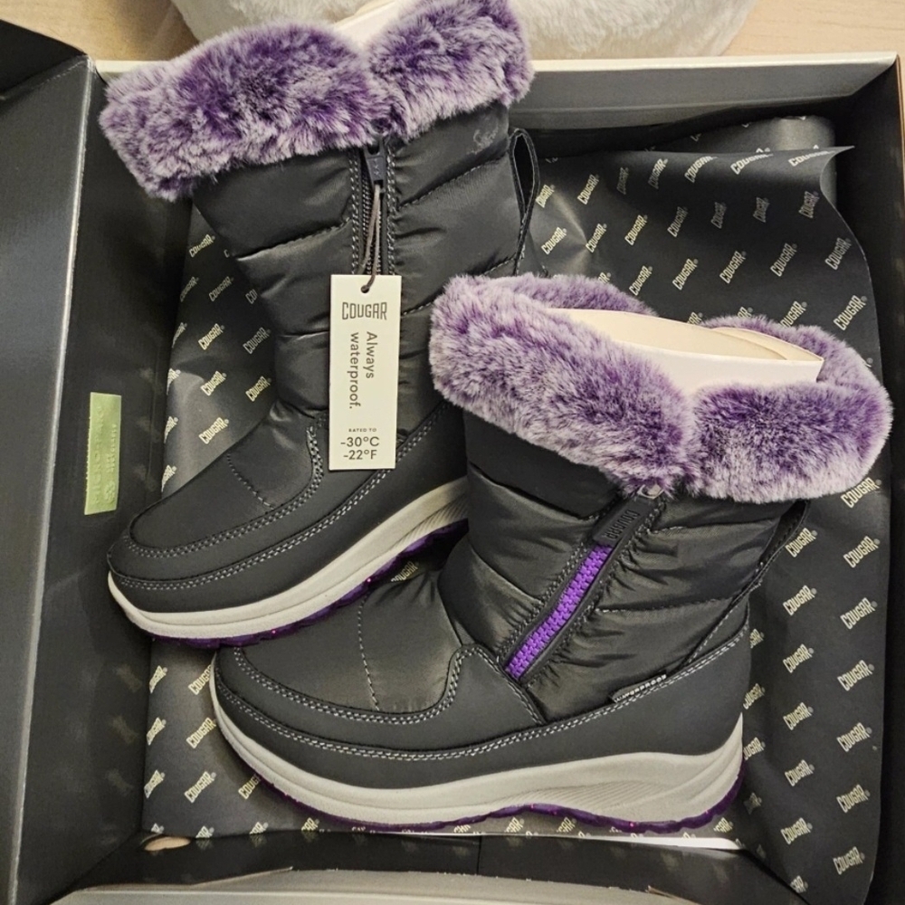 Cougar Kids Starla Grey Winter Boots